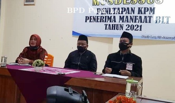 Musdes BLT Dana Desa Periode Tahun 2021